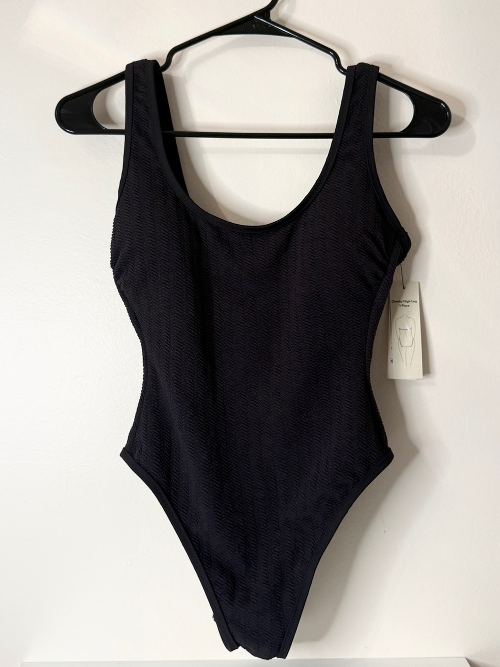 No Boundaries Black Kids One-Piece Swimsuit - Scoop Neck